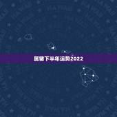 属猪下半年运势2022，2022年属猪人的全年运势