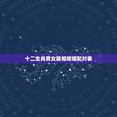十二生肖男女属相婚姻配对表，男女属相相同是否配对