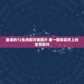 最准的12生肖配对表图片 看一眼就喜欢上的生肖配对