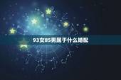 93女85男属于什么婚配，93年属鸡的属相婚配表