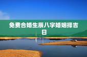 免费合婚生辰八字婚姻择吉日，免费生辰八字合婚