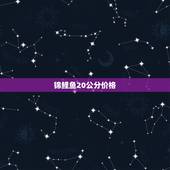 锦鲤鱼20公分价格，20厘米长锦鲤鱼多少钱一条