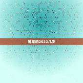 属龙的2022几岁，属龙人2023年运势运程