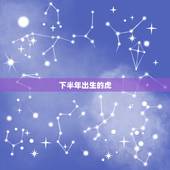 下半年出生的虎，上山虎和下山虎出生时辰