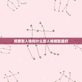 观察型人格和什么型人格婚配最好，支持型人格适合什么工作