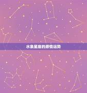 水象星座的感情运势，关于我的星座和运势问题！