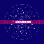 1936年1月阴历属相，1936年属什么生肖