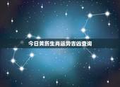 今日黄历生肖运势吉凶查询，2022 年十二生肖运程
