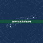 五行对应五脏五色五味，五行五色五味五季五脏六腑指的是什么