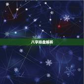 八字排盘解析，八字排盘分析
