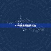 87年属兔男的桃花劫，2022 年属马感情桃花
