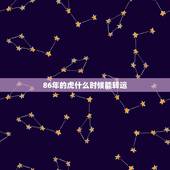 86年的虎什么时候能转运，86年虎带什么转运
