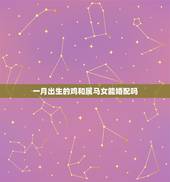 一月出生的鸡和属马女能婚配吗，属马男和属鸡女婚配好么
