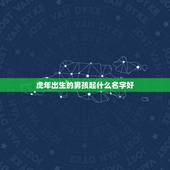 虎年出生的男孩起什么名字好 属虎男宝宝取名字大全