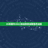 85年属牛2022年运势及运程每月运程，1973年属牛人2022年每月