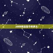 2000年出生今年多大，2000年出生今年多少岁