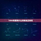 1994年属狗什么时候走正桃花，94年的什么时候有桃花运