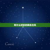 有什么好听的网名古风，有什么好听的网名古风两个字