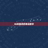 86年属虎的幸运数字，1986年属虎女得幸运色