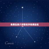 免费生辰八字取名字免费起名，根据生辰八字免费起名字