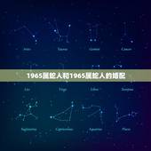 1965属蛇人和1965属蛇人的婚配，1965年属蛇人可以和1963年