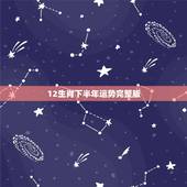 12生肖下半年运势完整版，十二生肖2021年运势及运程每月运程