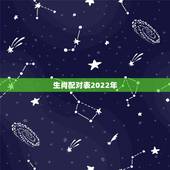 生肖配对表2022年 十二星座情侣配对表