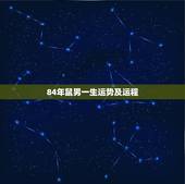 84年鼠男一生运势及运程，84年属男2022 年全年运气