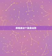 摩羯座这个星座运势，摩羯座的运势怎么样？