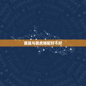 属鼠与属虎婚配好不好，属鼠的生肖和属虎的生肖相配吗？