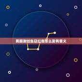 男朋友过生日红包怎么发有意义，老公过生日 想发一个微信红包祝福 发什么