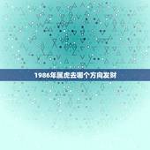 1986年属虎去哪个方向发财，属虎的财位在哪个方向
