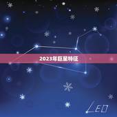 2023年巨星特征，2023年巨星是男是女