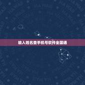 输入姓名查手机号软件全国通，怎么通过姓名电话查快递