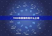 1959年属猪的是什么土命，1959年属什么生肖啥命