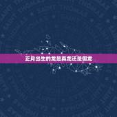 正月出生的龙是真龙还是假龙，梦见真龙变假龙