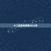 十二生肖年份表2022年，十二生肖排序年龄