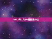 2012年1月19属相是什么，2012年1月9日出生属相是什么