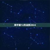 狮子座12月运势2022，狮子座本月运势 ？