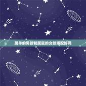 属羊的男孩和属鼠的女孩婚配好吗，属羊的男生和属鼠的女生合适吗？