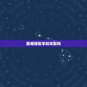 属相婚配羊和羊配吗，属相婚配狗和羊相配吗？