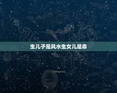 生儿子是风水生女儿是命，都说生女儿是福气，那生儿子是什么