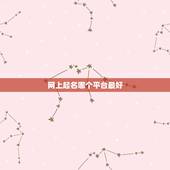 网上起名哪个平台最好 网站起名靠谱吗