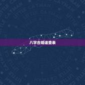 八字合婚速查表(珍版)，八字合婚表