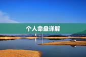 个人命盘详解(免费版)，免费紫微斗数命盘详解