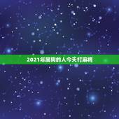 2021年属狗的人今天打麻将，属狗的在2021年2月25日打麻将坐哪个