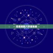 周易婚配八字查询表，求周易大师！婚配八字 女方八字：1988年11月2