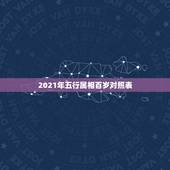 2021年五行属相百岁对照表，2023年十二生肖对照表