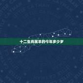 十二生肖属羊的今年多少岁，十二生肖属羊的命运