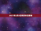 2021年2月3日黄历本日属相，2021年2月3日过615天是多少？
